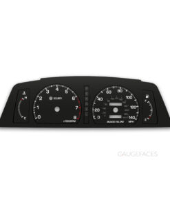 Toyota Cressida MX83 (1989–1992) – Gauge Faces – Black