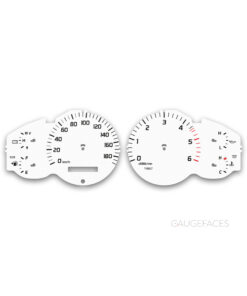 Toyota Land Cruiser 105 Series (1998–2007) – Gauge Faces – White