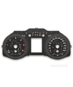 Toyota Land Cruiser 200 Series J200 (2007-2015) – Gauge Faces – Black