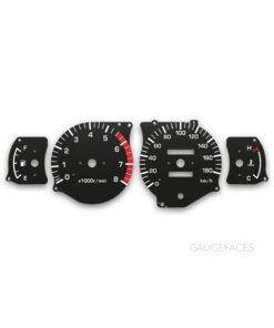 Toyota Land Cruiser Prado 90 Series J90 (1996-2002) – Gauge Faces – Black