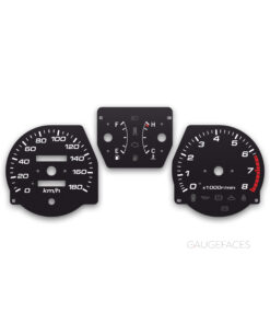 Toyota RAV4 XA10 (1994-2000) – Gauge Faces – Black