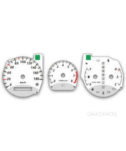 Toyota RAV4 XA20 (2003–2005) – Gauge Faces – Restyling – White