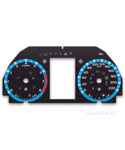 Toyota RAV4 XA40 (2013–2018) – Gauge Faces – Custom Design – Black & Blue