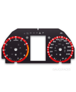 Toyota RAV4 XA40 (2013–2018) – Gauge Faces – Custom Design – Black & Red