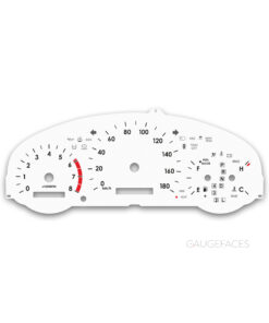 Toyota Sienna XL20 CE / LE / XLE  (2004–2010) – Gauge Faces – White