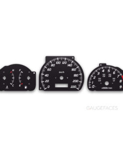 Toyota Starlet Glanza V EP91 (1996–1999) – Gauge Faces – Black