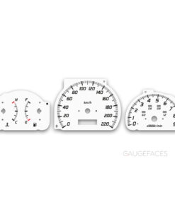 Toyota Starlet Glanza V EP91 (1996–1999) – Gauge Faces – White
