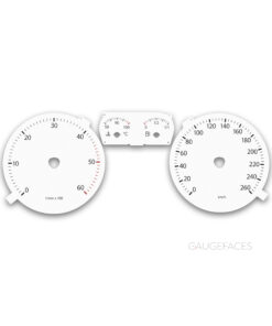 Volkswagen Eos (2005-2010) – Gauge Faces – White