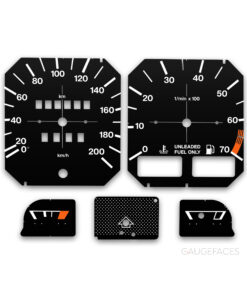 Volkswagen Golf Mk1 (1976-1983) – Gauge Faces – Black