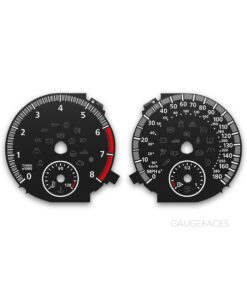 Volkswagen Golf MK6 GTI (2010–2014) – Gauge Faces – Black