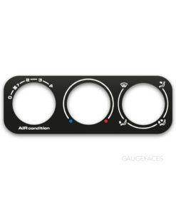 Volkswagen Jetta 1 (1992-1998) – Heater Control Overlay HVAC – Black