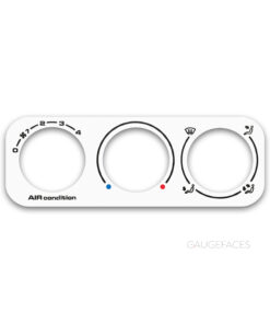 Volkswagen Jetta 1 (1992-1998) – Heater Control Overlay HVAC – White