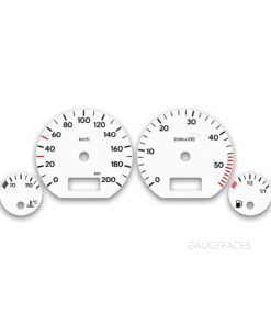 Volkswagen Jetta 3 Vento A3 (1992–1998) – Gauge Faces – White