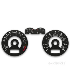Volkswagen Jetta 4 A4 Bora (2004-2005) – Gauge Faces – Black