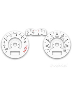 Volkswagen Jetta 4 A4 Bora (2004-2005) – Gauge Faces – White