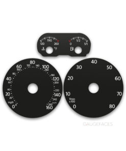 Volkswagen Jetta 5 A5 Bora (2005-2011) – Gauge Faces – Black