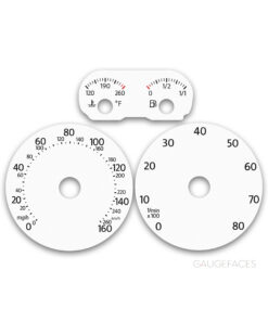 Volkswagen Jetta 5 A5 Bora (2005-2011) – Gauge Faces – White