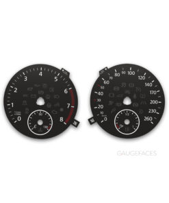 Volkswagen Jetta 6 (2010–2015) – Gauge Faces – Black