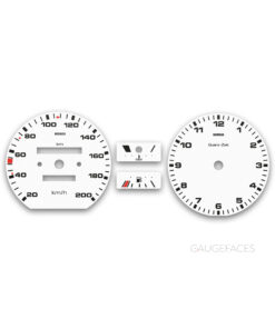 Volkswagen Passat B2 (1980–1988) – Gauge Faces – White
