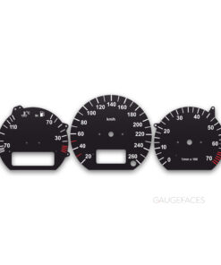 Volkswagen Passat B4 (1993–1997) – Gauge Faces – Black