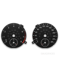 Volkswagen Passat CC (2008-2016) – Gauge Faces – Black