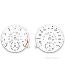 Volkswagen Passat CC (2008-2016) – Gauge Faces – White