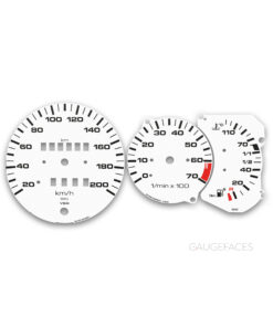 Volkswagen Polo MK2 86C (1990-1994) – Gauge Faces – White