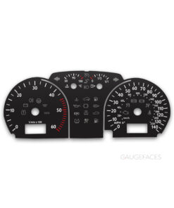 Volkswagen Polo MK4 9N 9N3 (2001-2009) – Gauge Faces – Black