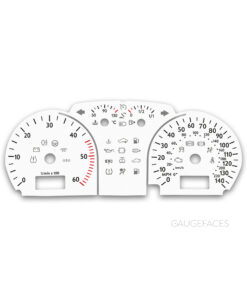 Volkswagen Polo MK4 9N 9N3 (2001-2009) – Gauge Faces – White