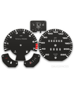 Volkswagen Scirocco MK1 (1974-1981) – Gauge Faces – Black