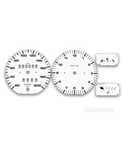 Volkswagen Scirocco MK2 (1981–1992) – Gauge Faces – White
