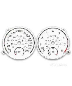 Volkswagen Scirocco MK3 (2008–2014) – Gauge Faces – White