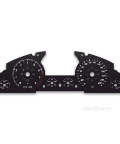 Volkswagen Touareg 7L (2002–2010) – Gauge Faces – 8000 RPM – Black