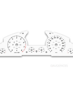 Volkswagen Touareg 7L (2002–2010) – Gauge Faces – 8000 RPM – White