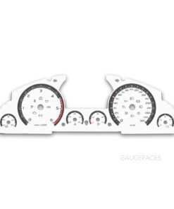 Volkswagen Touareg 7L (2002–2010) – Gauge Faces – 6000 RPM – White