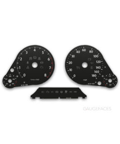 Volkswagen Touareg 7P (2010–2018) – Gauge Faces – Black