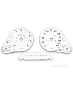 Volkswagen Touareg 7P (2010–2018) – Gauge Faces – White