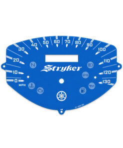 Custom Order: Yamaha XVS 1300 Stryker Gauge Face - Blue
