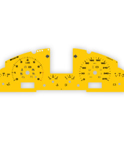 For Porsche 955 / 957 Cayenne (Base/GTS/S): Gauge Face – OPTIONS – Speed Yellow