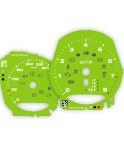 For Porsche Macan GTS (95B.1): Gauge Faces - OPTIONS – Acid Green