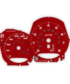 For Porsche Macan GTS (95B.1): Gauge Faces - OPTIONS – Carmine Red