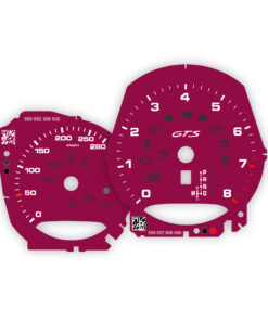 For Porsche Macan GTS (95B.1): Gauge Faces - OPTIONS – Ruby Red