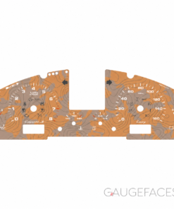 B2B: For Porsche 955 / 957 Cayenne: Gauge Face – Topographic Livery – Sand/Gray – US  – Custom Logotype