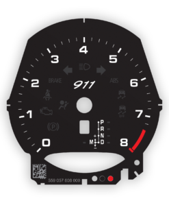 Custom Order: For Porsche 991 Tachometer - Black