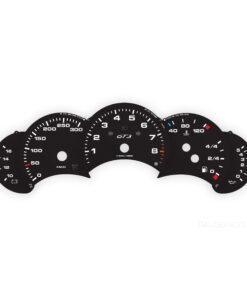 For Porsche 911 996.1 GT3: Gauge Faces – EU – Black