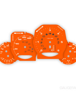 For Porsche 958 Cayenne Diesel: Gauge Faces Set - Orange
