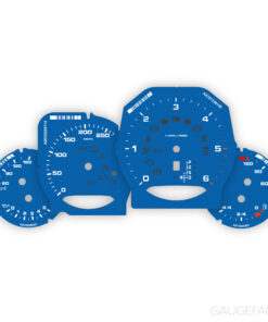 For Porsche 958 Cayenne Diesel: Gauge Faces Set - Shark Blue