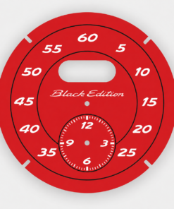 Custom order: For Porsche Dashboard Clock: Sport Chrono (987.2) Gauge Face – Guards Red