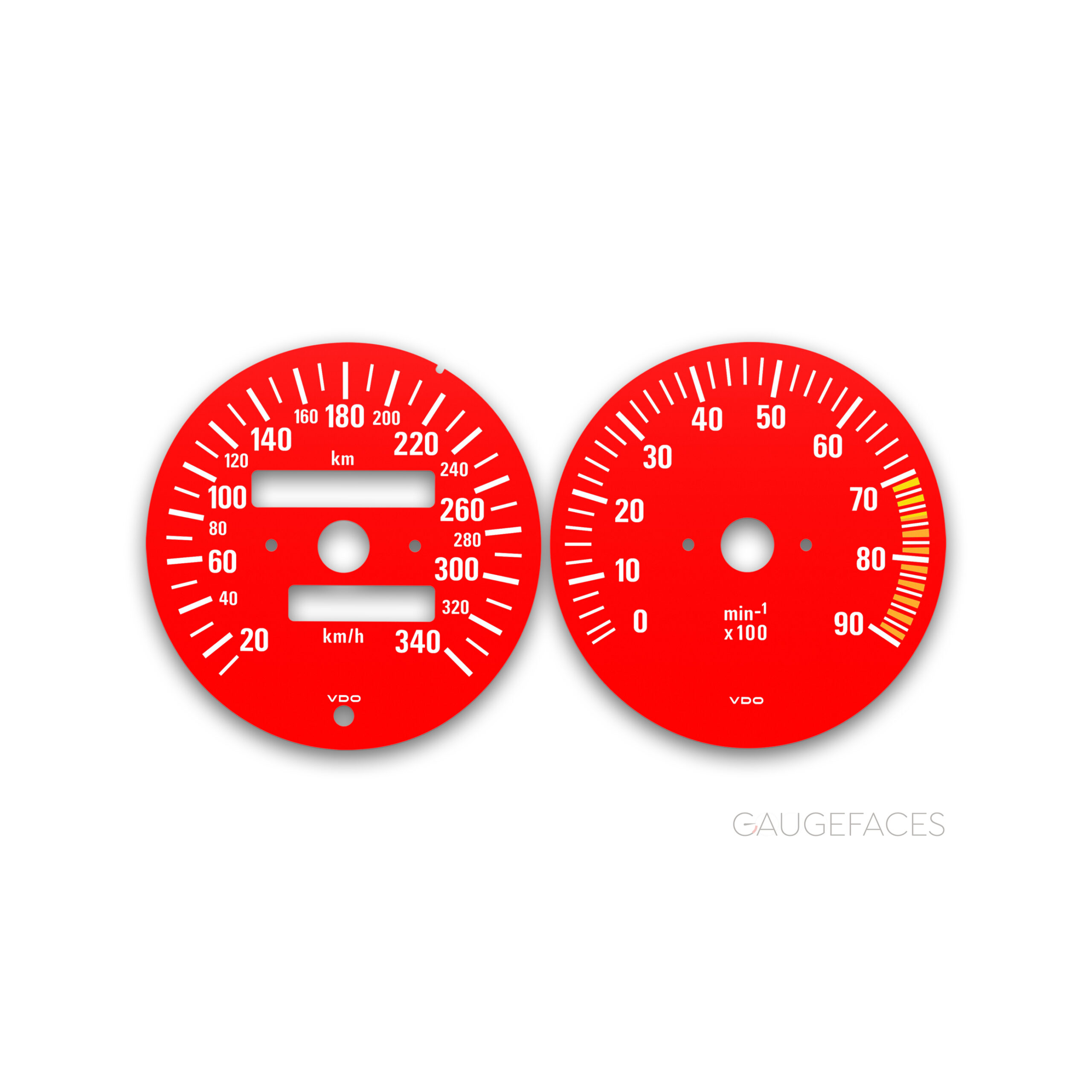 Lamborghini-Diablo-gauge-face-custom-replacement-dials-Red-Solid