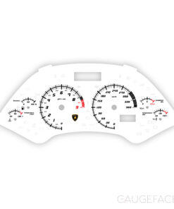 Lamborghini Murciélago LP640 Gauge Face - OPTIONS - White